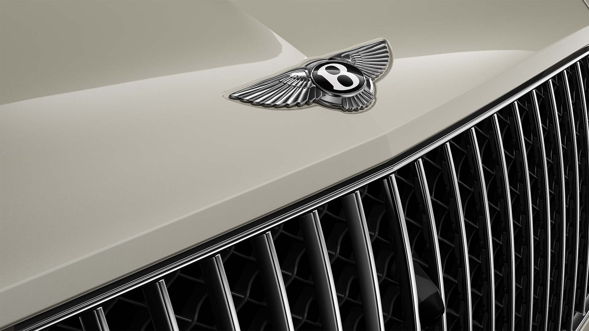 Détail de la calandre avant de la Bentley Bentley Bentayga 2026