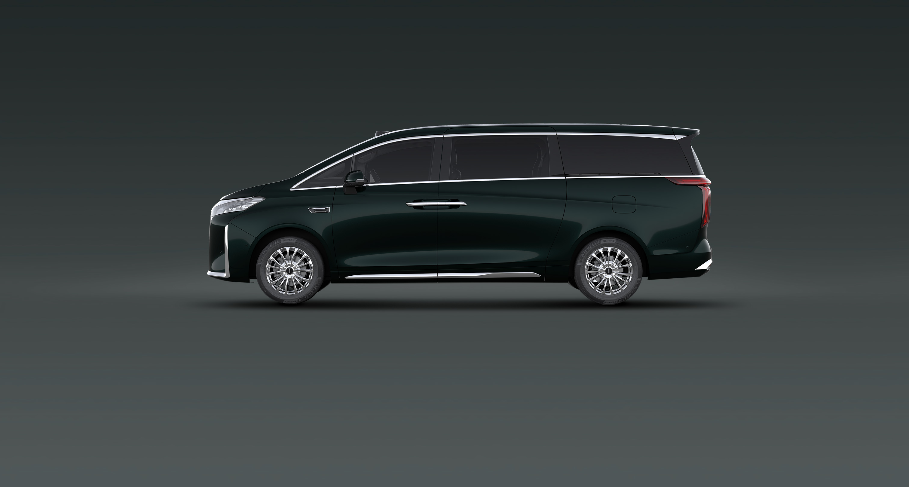 Right-side view of emerald-green WEY new Gaoshan 2026 model