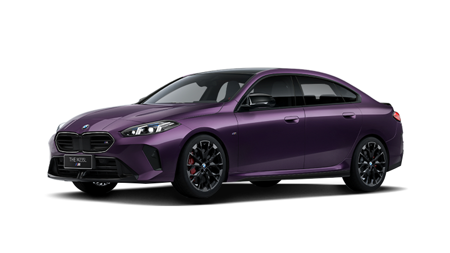 Right-side view of the purple 2026 Brilliance BMW BMW i3 sedan