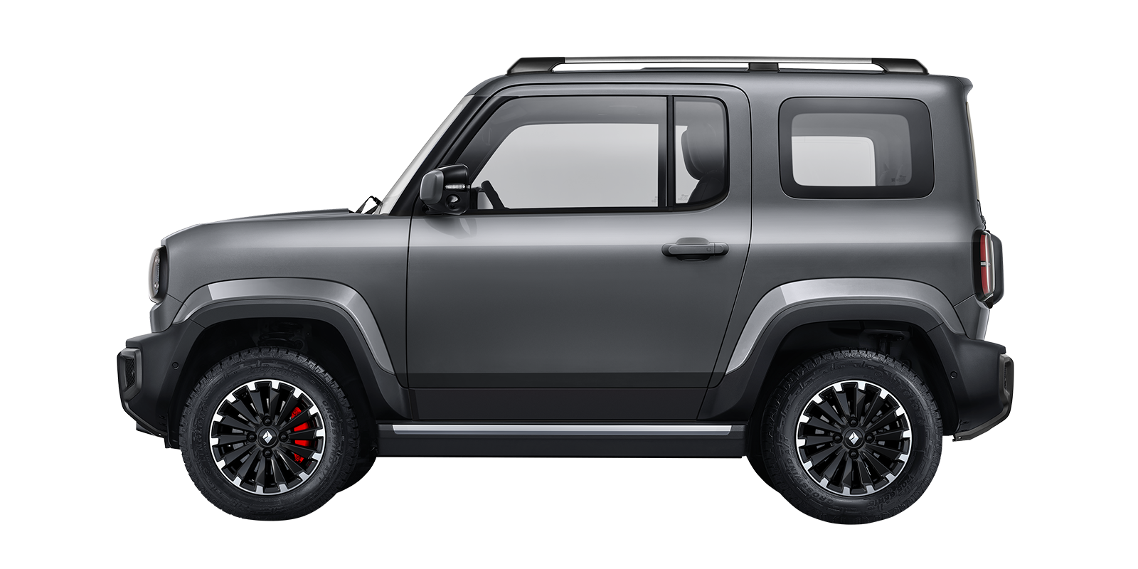 SAIC Motor General Motors Wuling Baojun Xiangjing modèle 2025, carrosserie gris foncé sur fond blanc